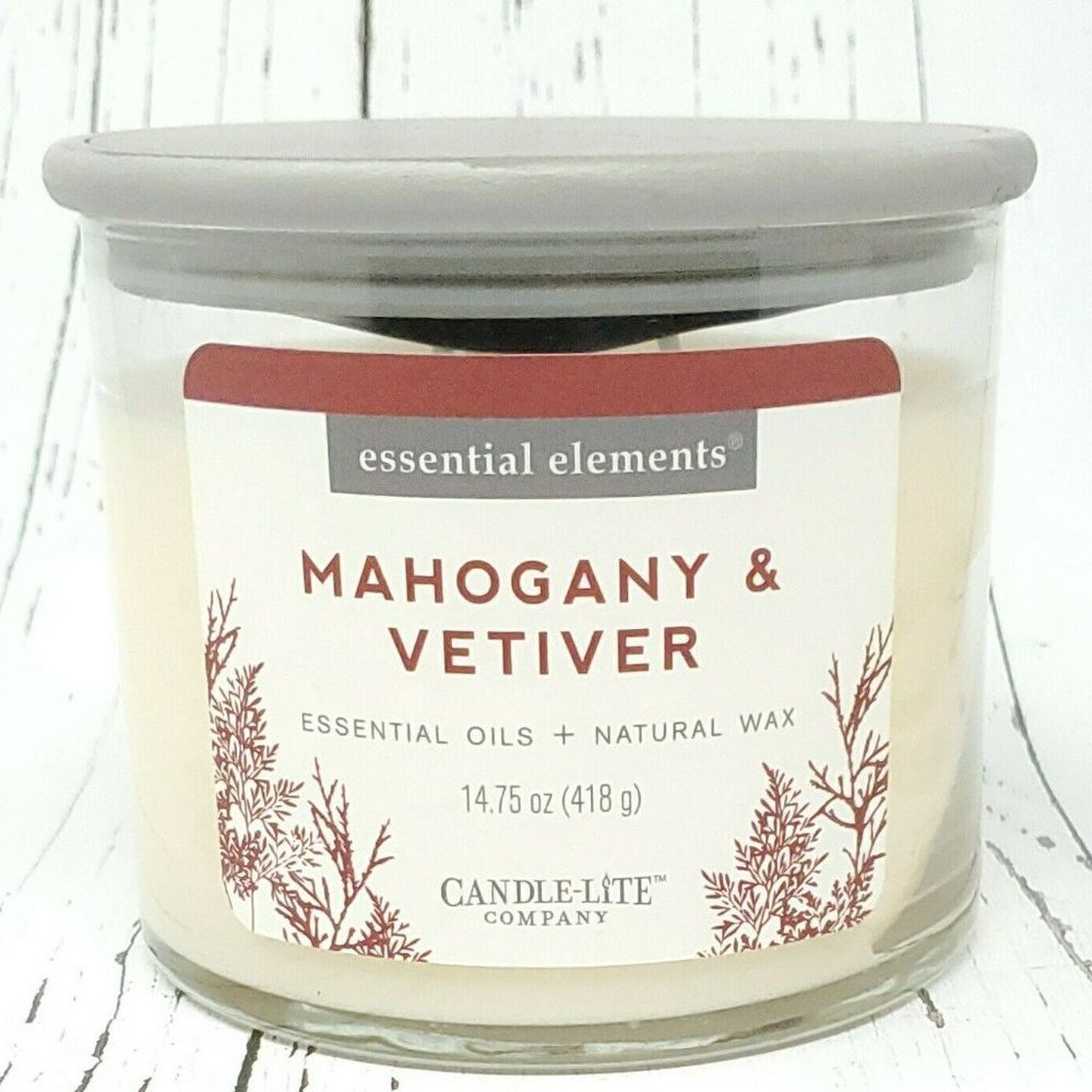 Candle Lite 4318293 Essential Elements 3-Wick Jar